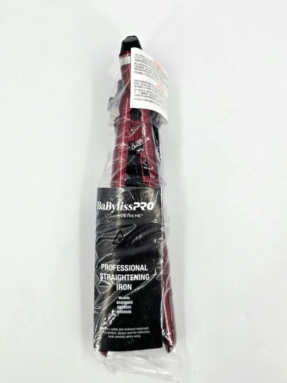 Babyliss Pro Straightener Ceramix Xtreme 1" Hair Flat Iron BAB9555X Red - Picture 13 of 13